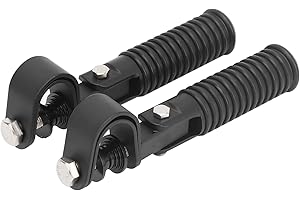 ARAMOX Pedane Poggiapiedi Moto, Pedane Morsetto Poggiapiedi per Protezione Barra di Protezione da 1 Pollice di Ricambio per Moto con Protezioni Barra di Protezione per Motore da Autostrada da 25 Mm/(nero)