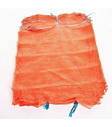 20 Stück Raschelsäcke 35x50cm 5kg - Netzsäcke Mit Zugband Für Gemüse & Holz