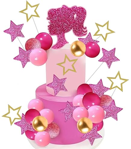 Topper Torta Mean Girls - Palline Rosa E Nero, Per Matrimonio E Addio Al Nubilato - Foto 8