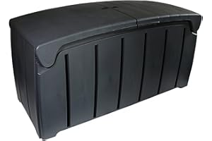 STAR SUPPLIES 322 Litre Extra Large Weather Proof Outdoor Garden Furniture Tools Storage Box With Butterfly Lid