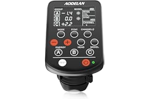 AODELAN TTL kabelloser Blitzauslöser für Canon-Kameras, unterstützt 1/8000s HSS-Funktion, ersetzt Air Remote TTL-C