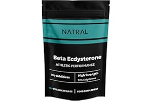 NATRAL Beta Ecdysterone 120 Capsules | 98% Pure Ecdysterone Extract | Additive-Free | Supports Muscle Growth & Strength | High Strength Supplement