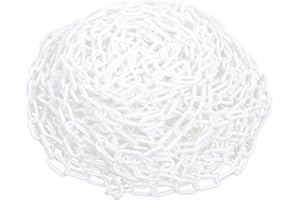 szkoo Catena di bloccaggio, 61 m, in plastica, per sicurezza di allarme, controllo umano, traffico, linea di coda