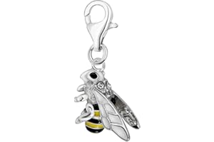 Quiges 925 Sterling Silver Cute Animals Clip On Lobster Clasp Charm Pendant