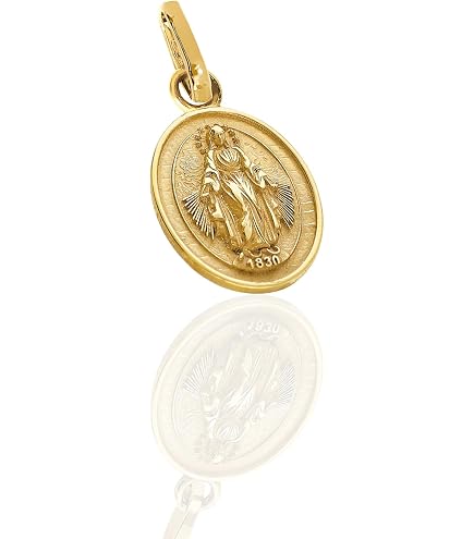 Wunderbare Wundertätige Medaille Immaculata 925 Sterling Silber 25 Mm
