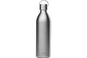 Qwetch - Bouteille Isotherme Active Inox 1L - Gourde avec Anse Inox Recyclé - 24h Froid et 12h Chaud - Etanche & Compacte