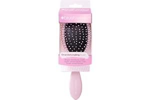 Brushworks Professional Oval Detangling Hair Brush - Pink