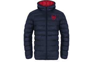 ARSENAL F.C. Arsenal FC - Plumífero Acolchado Oficial con Capucha - para Hombre