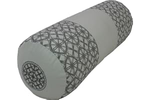 Tvamm-Lifestyle Yoga-Bolster Special, 65 x Ø 22 cm, Buchweizenschalen-gefüllt