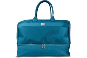 Surprizeshop Ladies Golf Holdall | Separate Shoe Compartment | Internal Pocket | Lady Golfer Detail (Aqua)