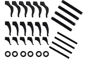 KYSUN 16Paia Antiscivolo Occhiali da Vista, Gancio Ferma Occhiali, Occhiali Fermaocchiali Supporti Occhiali in Silicone, Accessori Occhiali, Supporti di Occhiali Ganci per Occhiali da Lettura