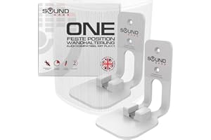 Sound bass ONE, ONE Gen 2, ONE SL & Play:1 Wandhalterung, Doppelpack, weiß, kompatibel mit Sonos ONE, ONE Gen 2, ONE SL & PLAY1 Lautsprecher