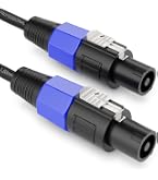 Speakon Auf 1/4-Zoll Lautsprecherkabel – 2 Meter, Drehverschluss, Für PA, DJ & Verstärker
