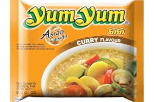 FIMILLA MARKET Yumyum Nouilles Instantanées au Curry, Soupe de Nouille saveur Curry 60g (Pack de 10 sachets)