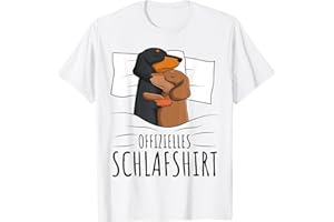 SÜßE DACKEL HUNDE DESIGN GESCHENKE Offizielles Schlafshirt Dackel Hund Dachshund Teckel T-Shirt