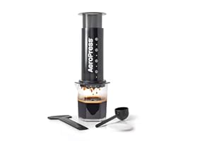 AeroPress Presse à café Original XL – Méthode 3 en 1 combinant presse française, méthode filtre et espresso. Café corsé, doux, sans marc ni amertume. Cafetière portable pour camping et voyage