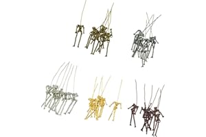 Baoblaze 30 Set Corpo Umano Scheletro Fai da Te Bambole Ciondoli Gioielli Che Fanno Mestieri di Fascini