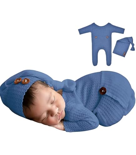 Tenue Photo Tricotée Pour Nouveau-né - Costume Mignon Bébé Fille/garçon 0-3 Mois | Accessoire Séance Photo, Cadeau De Naissance