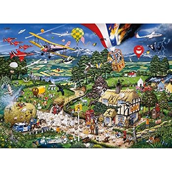Flame Tree Puzzle Per Adulti 1000 Pezzi - 'Good Times' Di Beryl Cook - Opera D'Arte Vivace - 3