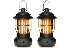 Campinglampa, 2 stycken LED-campinglampor bärbar, ljusstyrka dimbar campinglampa, campinglykta batteridriven för camping, täl