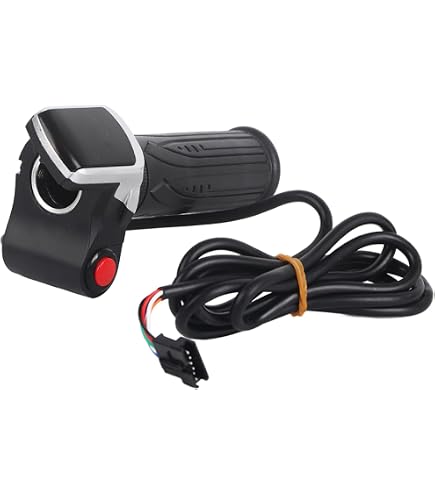 36-72V E-Bike Gasgriff Mit LCD-Display, 170cm Kabel, Hallsensor – Schwarz ABS