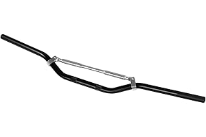 A-PRO Aluminium Lenker Motorrad Roller ATV Enduro fach niedriger 22 mm Schwarz