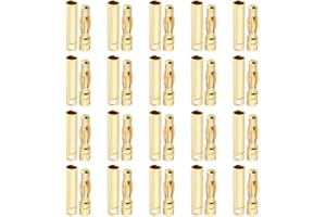 YOWOO POWER Spina YOWOO 20 Paia 4.0mm Modello RC Maschio Spina a Banana Placcato Oro connettore a Spina