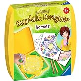 Ravensburger Mandala Designer Mini - Kit Créatif Voyage - Pochoir Rotating - Dès 6 Ans