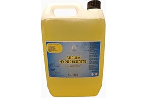 CUSTOM CHEMICAL SUPPLIES Sodium Hypochlorite 14-15% 5L, Patio Cleaner | High Strength, Swimming Pool Chlorine