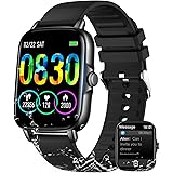 EIGIIS Smartwatch Uomo 1.7" HD Full Touch Smart Watch per Android iOS Impermeabile 3ATM Orologio Fitness Tracker con Contapas