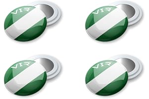 VERY IMPORTANT RUNNER - Portadorsal Imán Running - Pack 4 Imanes Dorsales Running y Triatlón, Sujeta Dorsales Alta Resistencia, Accesorios Runners Diseño Bandera Andalucía