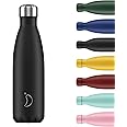 Chilly's Water Bottle - Stainless Steel and Reusable - Leak Proof, Sweat Free - Black - 500ml