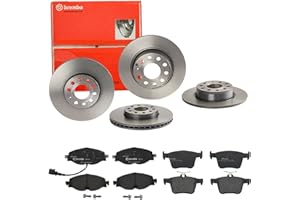 BREMBO BUNDLE Bremsen Set Bremsscheiben Bremsbeläge Brembo vorne hinten für für VW Golf 7 + Sportsvan