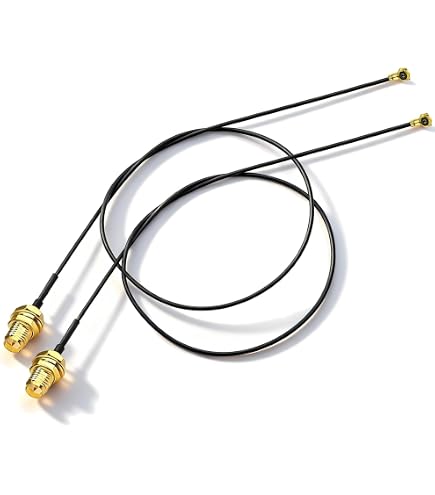 Câble U.F.L1 Vers SMA Femelle 50cm - Faible Perte Pour Cartes WiFi PCI/PCIe - 2 Pièces - Compatible Routeurs, Répéteurs