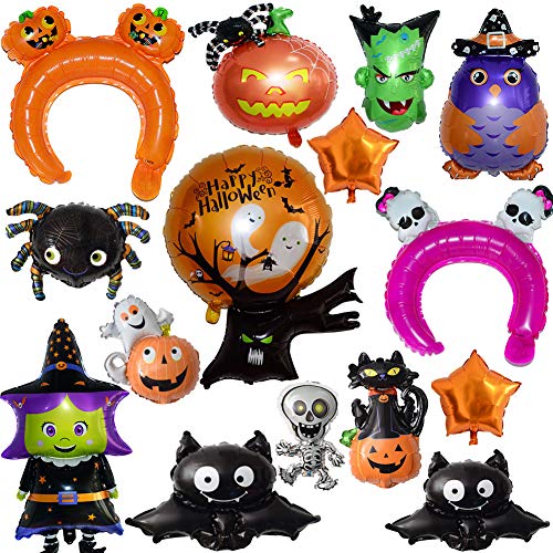 BESLIME Globos de Halloween - Aluminio Conjunto Globos de...