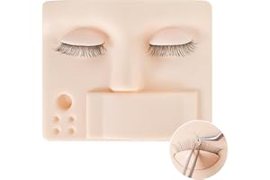 SAVOSWEET Lash Mannequin Head, Eyelash Extension Mannequin Head, Realistic Makeup Mannequin Head, Soft-Touch Makeup Practice Face Lash Extension Supplies for Lash Extension Practice (pink)