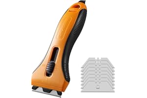 DHAOSE Multi-Surface Cleaning Tool Non Scratch, Ergonomic, Multi-Purpose, Ideal for Glass, Ceramic Cooktops, Ovens, Glass Top Stoves and Cars - Removes Burned-On Food, Tough Stains, Dirt, Stickers, and Paint