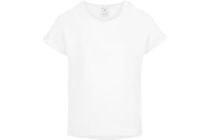 Merry Style T-Shirt Fille Coton Manches Courtes Revers Col Rond Classique MS-468