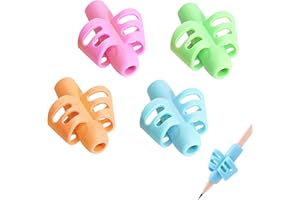 CLOUDLINK 4PCS Pencil Grips for Children Safe Comfortable Pencil Grips for Children Handwriting Durable Not Easily Deformed Pencil Grip for Prevent Writing Fatigue Soreness Irritations and Blisters