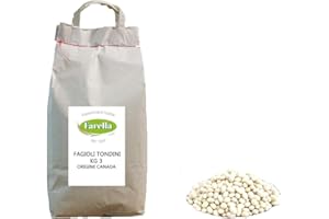 FARELLA Fagioli Tondini 3kg, prodotto di alta qualità, legumi secchi