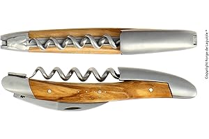 Forge De Laguiole Sommeliermesser | Dreiteilig - Olivenholz - Finish Matt