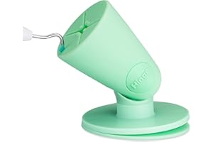 tweexy Hinge Untippable Vinyl Weeding Scrap Collector | Smartgrip Anti-Spill Airlock Suction Weeding Vinyl | HTV Crafting Adhesive Paper Sheet Holder | Weeding Tools for Vinyl (Cucumber Green)