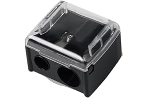 LEMLIN Temperino Matita Occhi e Labbra Doppia Punta - Affilatore Universale per Trucco con Lama di Precisione - Accessorio per Makeup Professionale