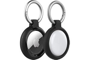 OtterBox Sleek Series Etui na AirTag, Odporny na wstrząsy I upadki, ultra-cienki, wytrzymały futerał ochronny z karabińczykiem na Apple AirTag, Czarne