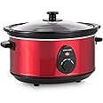 Andrew James Slow Cooker 3.5 litres | Tempered Glass Lid & Removable Ceramic Bowl | Ideal for Making up to 10 Portions of Slo