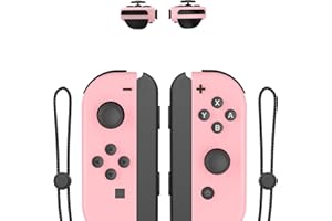 Shiptree Mando Switch, Set 2 L/R Mandos Switch Inalambrico para Switch/Switch Lite/OLED con Dual Vibración/Gyro Axis/Wake up/Screenshot y Correas de Muñeca para Switch
