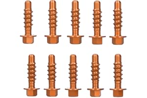 Ymiko Tornillo autorroscante, Kit de Tornillos autorroscantes para Motocicleta, Acabado anodizado, Compatible con 125150200 EXC XC SXF EXCF XCF 1997-2020(Naranja)
