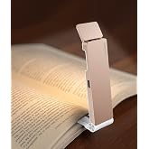 VTIGER Okuma Işığı, Yatakta Okumak i&ccedil;in USB Şarj Edilebilir Kitap Işığı, Katlanabilir Klipsli LED Kitap Işığı, 3 Amber Renk v