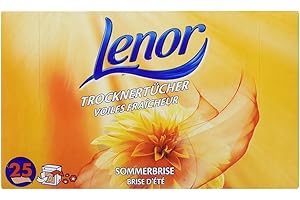 Lenor Trocknertücher Sommerbrise, 5er Pack (5 x 25 Stück)
