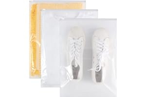 PIMOYS 40Pcs Reusable Ziplock Bags, 40 x 30cm Travel Clothes Bags Transparent Large Storage Bag Plastic Seal Clothes Bags for Clothes, Shoes, Cosmetics